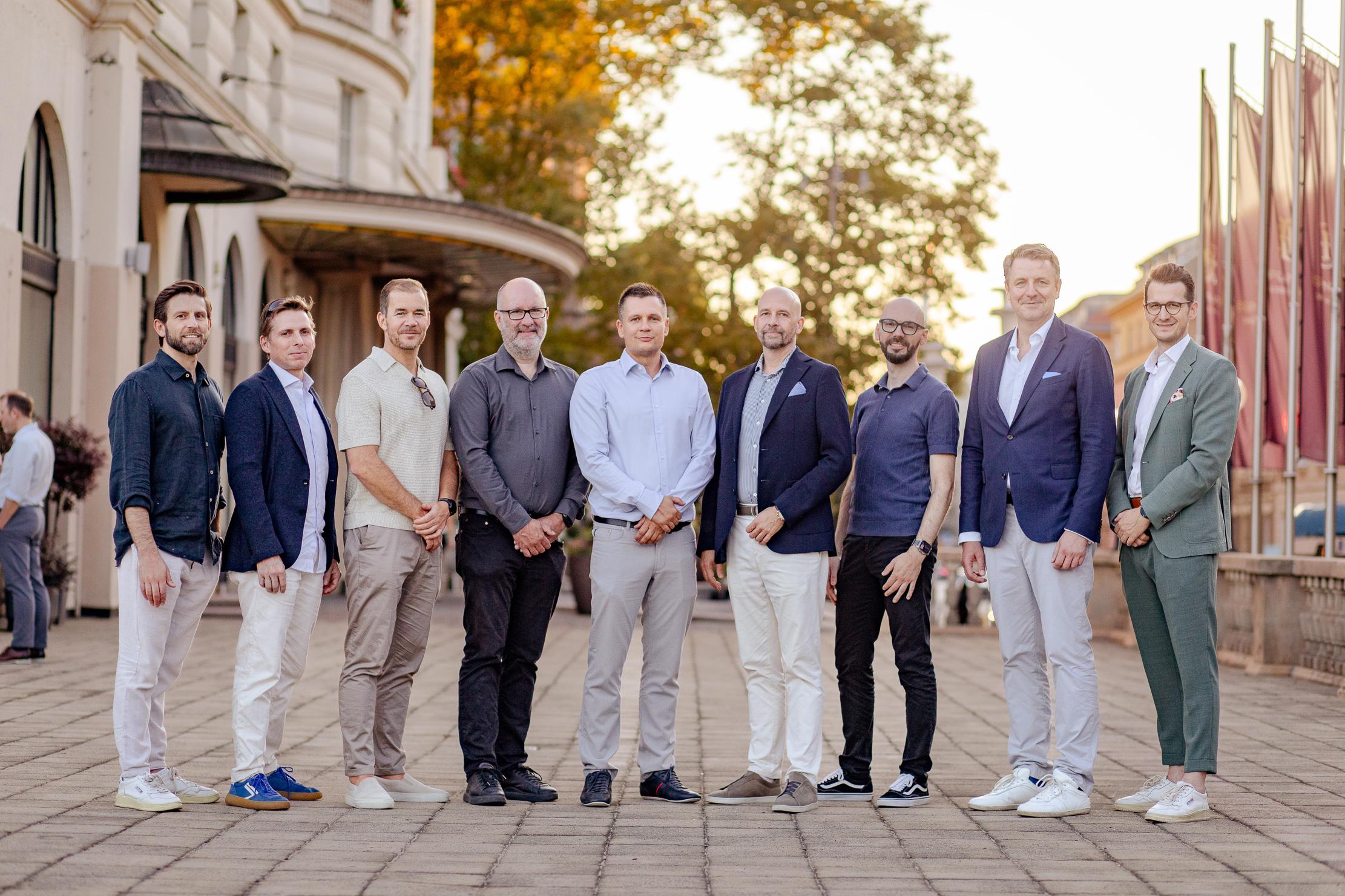 The TRUSTEQ management team outdoors