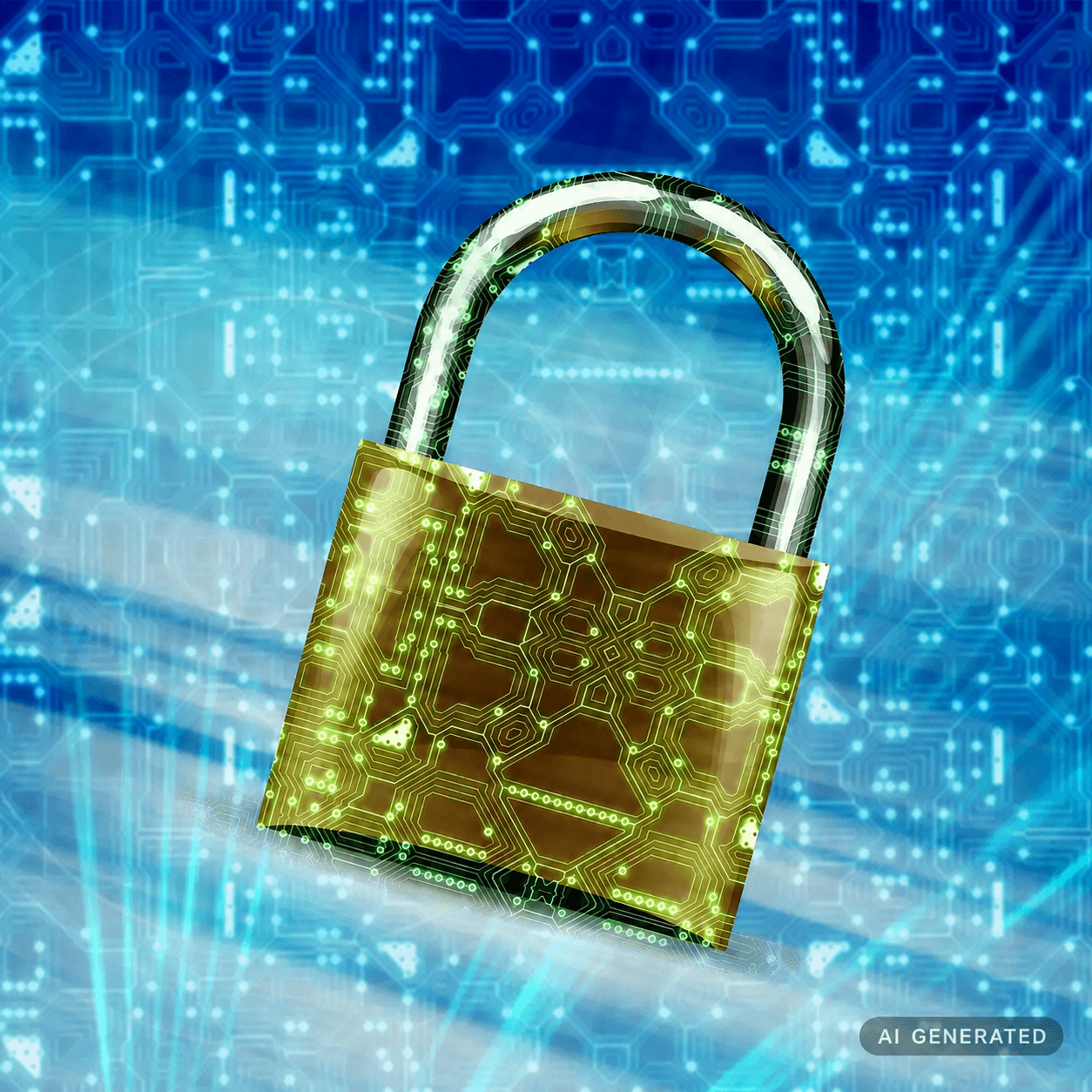 Schloss mit "AI GENERATED" Batch