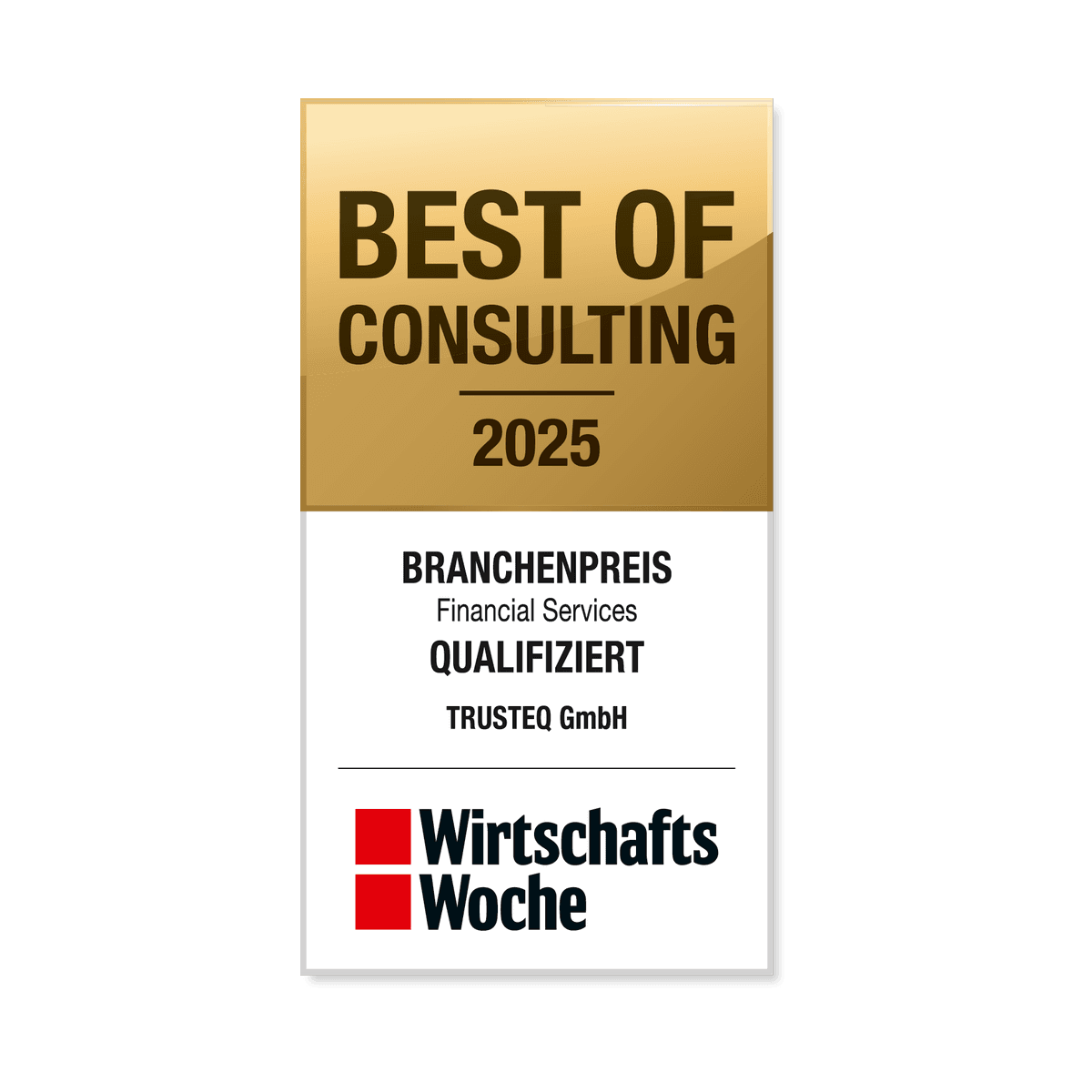 WiWo Best of Consulting 2025 Award