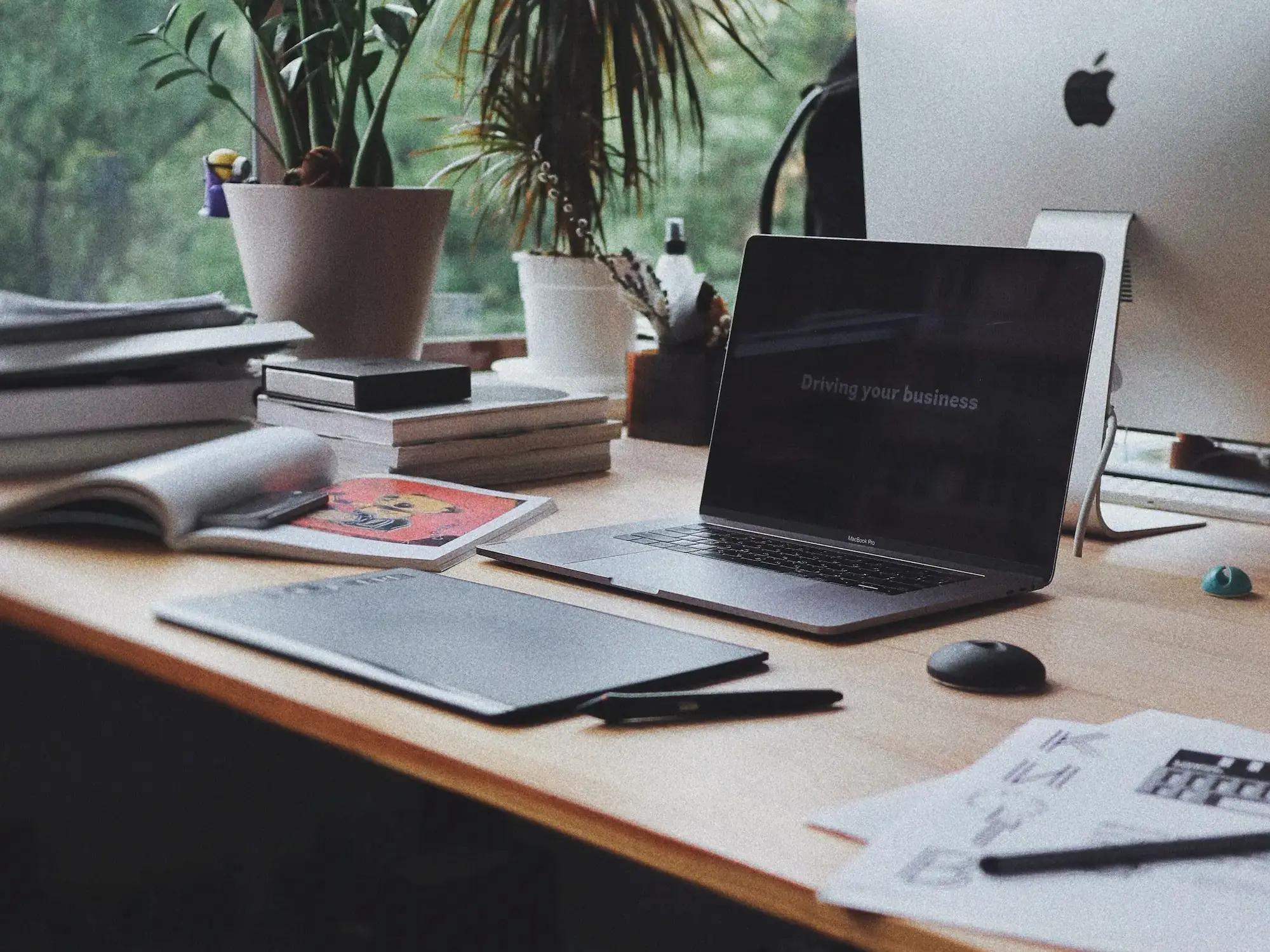 Desk with Plants