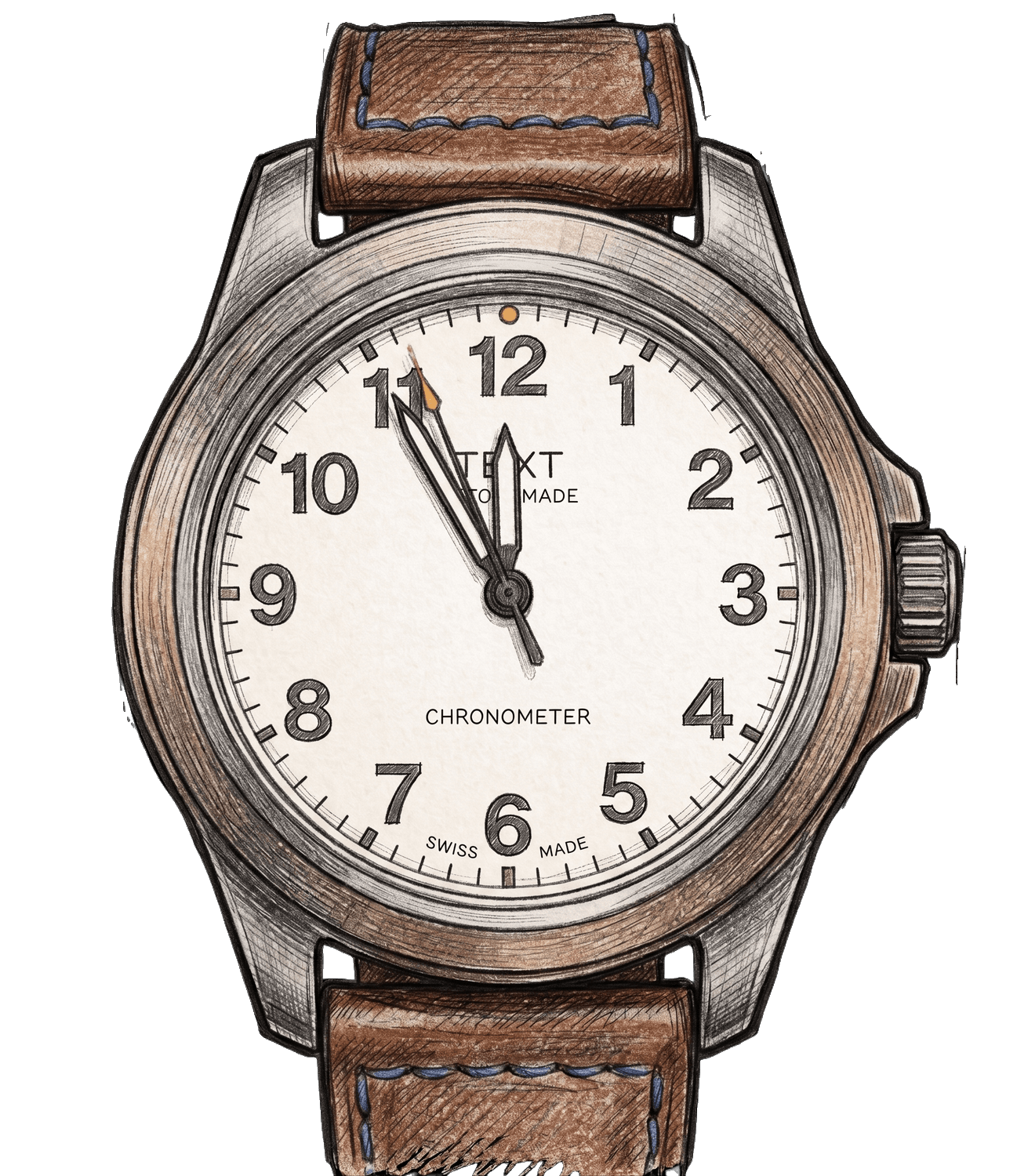 watch drawing